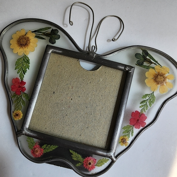 Pressed flower butterfly frame vintage - Picture 12 of 12